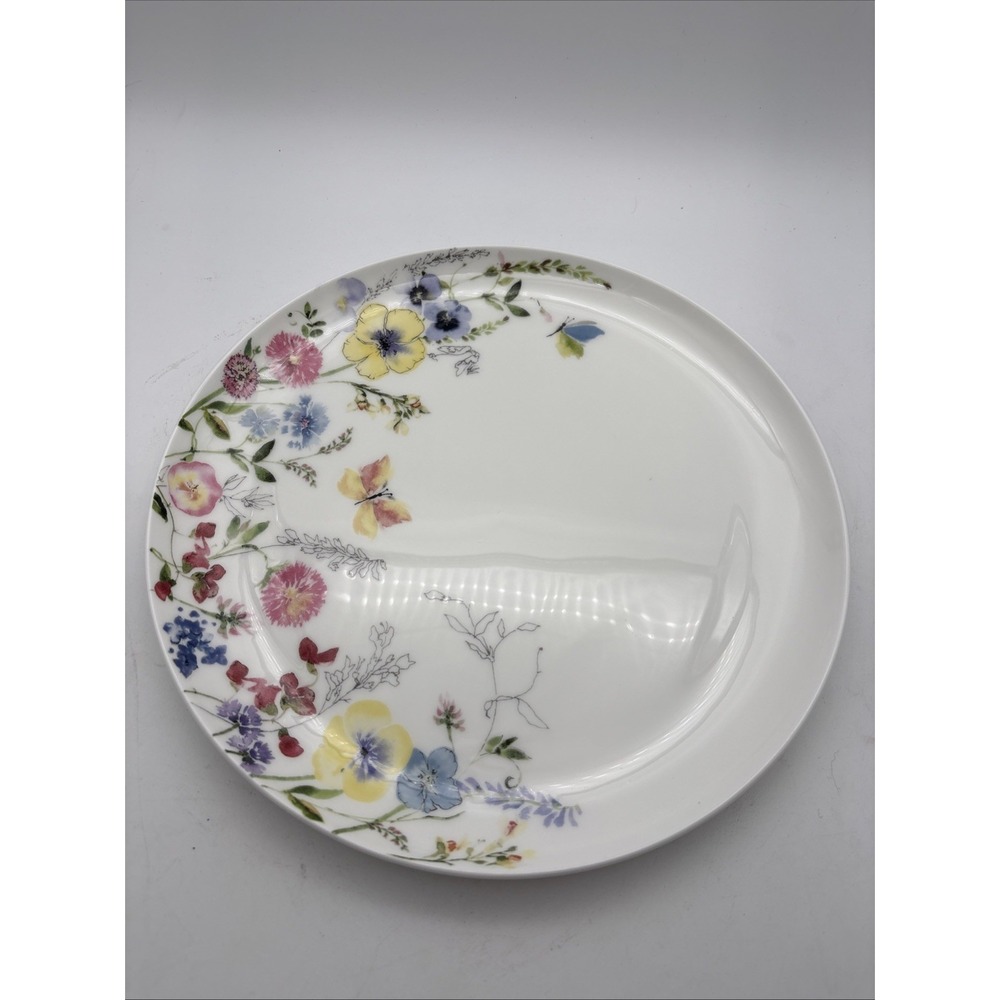 Mikasa Bone China Jolie 11" Dinner Plate Flowers & Butterflies